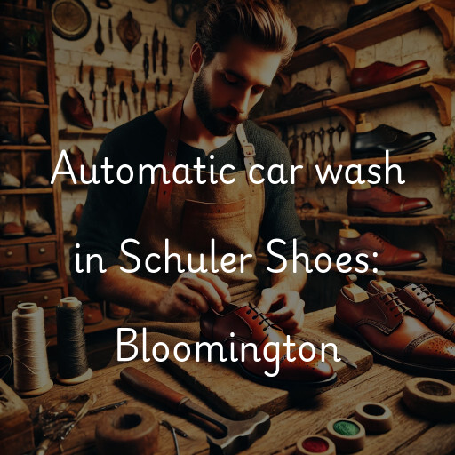 Automatic car wash in Schuler Shoes: Bloomington
