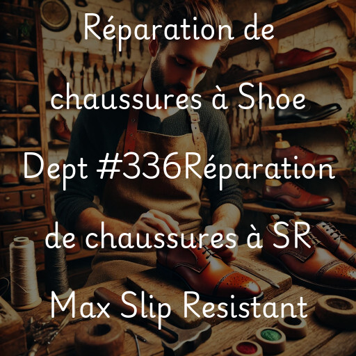 Réparation de chaussures à