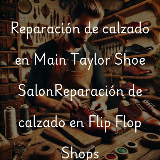 Reparación de calzado en