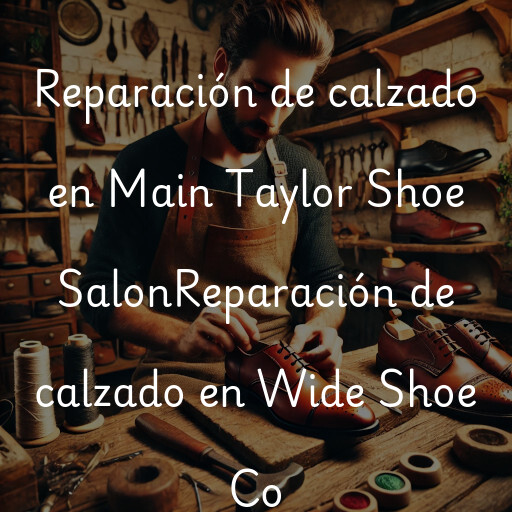 Reparación de calzado en