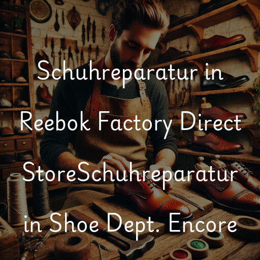 Schuhreparatur in