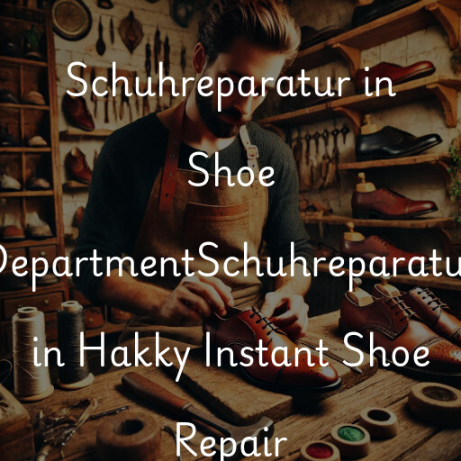 Schuhreparatur in